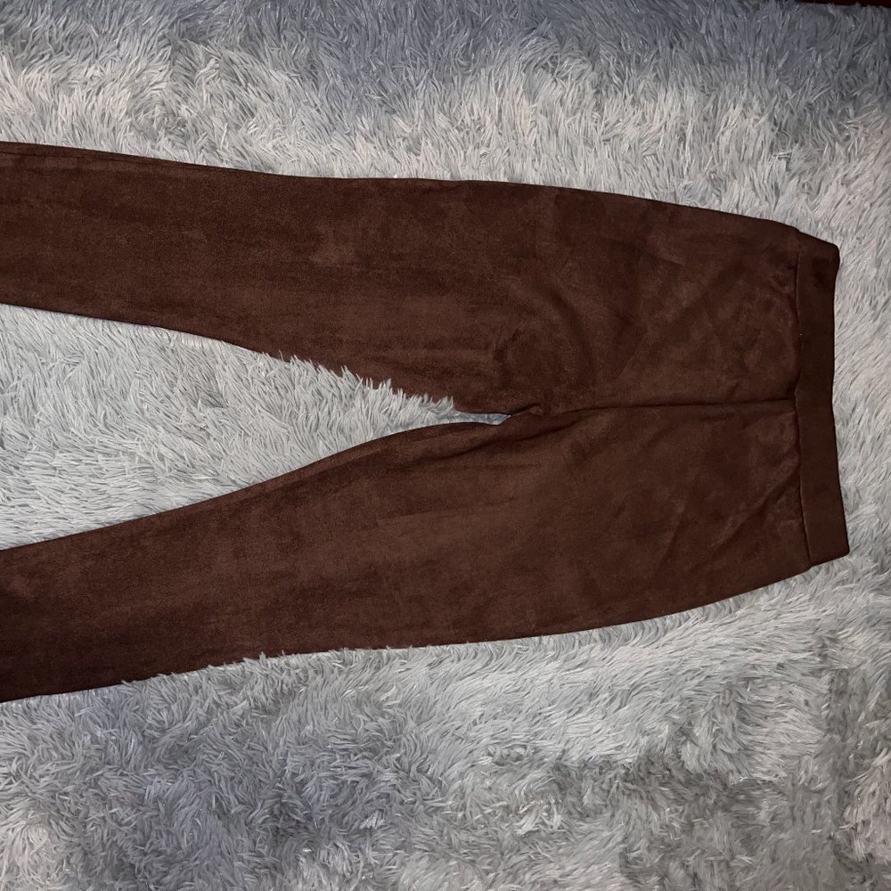 Brown Swede Pants